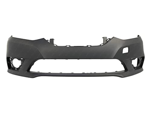 MBI AUTO - Primered, Front Bumper Cover Fascia for 2016 2017 2018 Nissan Sentra 16 17 18, NI1000313