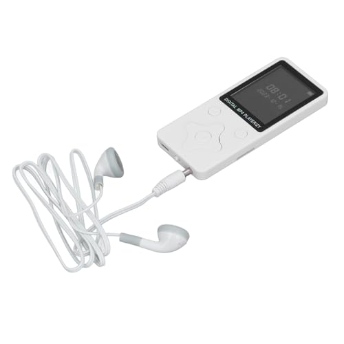 Lettore MP3 da 64 GB, Lettore Musicale Bluetooth Portatile con Schermo da 1,8 Pollici con Video, FM, E-book, Visualizzatore di Foto, Cuffie, Lettore MP4 HiFi Lossless, Supporta