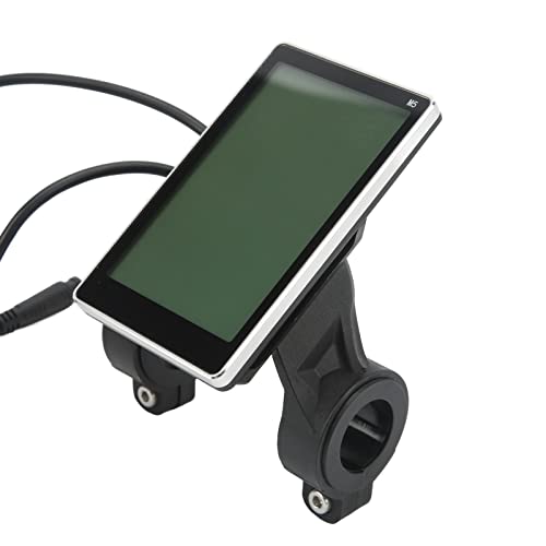 VBESTLIFE Ciclocomputer per Bici Elettrica, 24V 36V 48V 60V Display LCD Universale M5 Pannello Display con Connettore Impermeabile per Scooter Elettrico