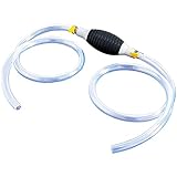 【DICKER SCHLAUCH】: Die Kraftstoffpumpe besteht aus hochwertigem NBR- Gummi und Aluminiumlegierung. Die Gummi-Schlauch haben eine ausgezeichnete Ölbeständigkeit, Dieselbeständigkeit, Benzinbeständigkeit. Und die Gummischlauch mit 2mm sind dicker und verschleißer, wiederstandsfähiger gegen Ölkorrosion und dauerhaltbarer.