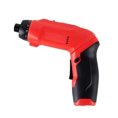 Destornillador EléCtrico Destornillador Eléctrico De 3,6 V, Conjunto De Herramientas Eléctricas, Reparación De Mantenimiento Del Hogar, Taladro Inalámbrico Recargable De Impacto PortáTil Y Ligero(RED)
