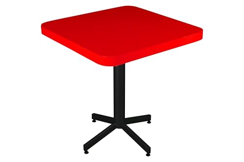 ITLUAM MUEBLES Mesa Cuadrada de Fórmica con Pedestal 75x75 cm | Estilo Moderno y Resistente para Restaurantes, Cafeterías, Bares y Terrazas | Ideal para Uso Comercial y...