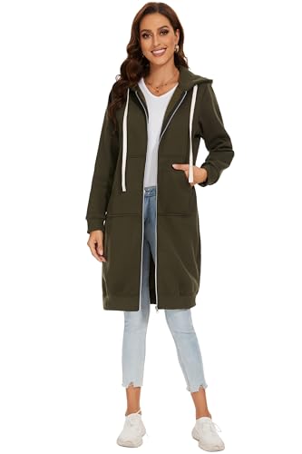 YOSICIL Damen Herbst Winter Outing Stil Frauen Warm Reißverschluss Öffnen...