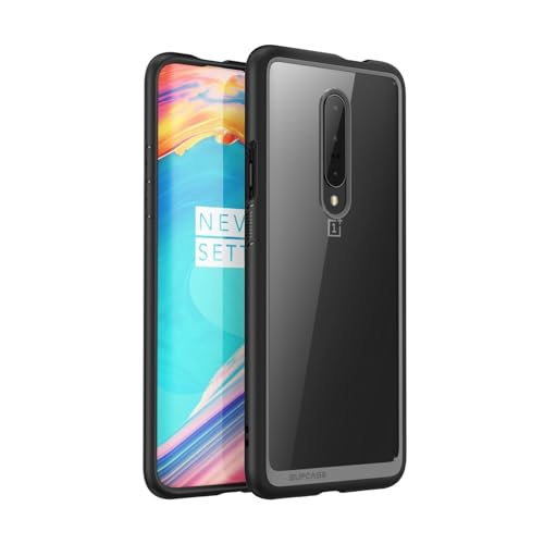 SUPCASE [Unicorn Beetle Style Series Case for OnePlus 7 Pro/ 7T Pro 2019, Premium Hybrid Protective Clear Case (Black)