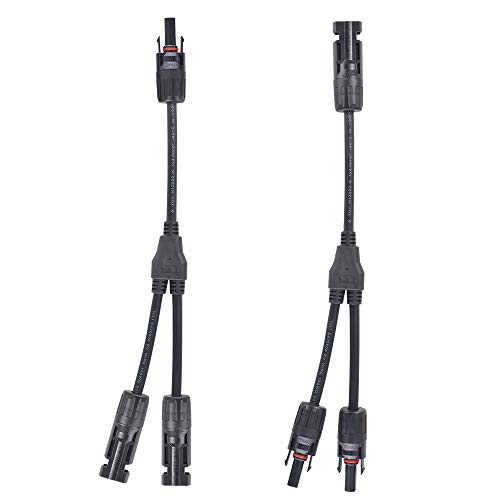 StepWorlf Y MC4 Solar Style Branch Panel Cable Connectors Adapter Wire Type 1 to 2 AC1934