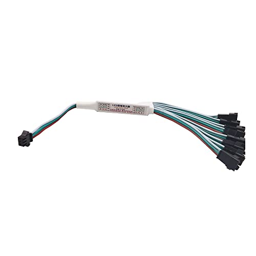 Image of WS2812B WS2811 16703 SK6812 WS2814 etc 3 pin RGB IC TTL Amplifier 1 to 4 Support 3 pin addressable LED Strip,LED String,Fairy String,LED Matrix ,LED Module etc DC5V DC12V DC24V (1 to 8)