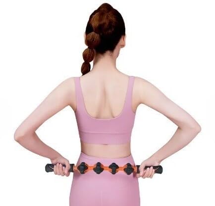 Gione bendable massage stick/roller, handheld body massage pen relief mass tool neck and back pain, belly, body shaping, 6 beads body massage roller gym stick (1pcs) Gione bendable massage stick/roller, handheld body massage pen relief mass tool neck and back pain, belly, body shaping, 6 beads body massage roller gym stick (1pcs)