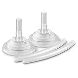 philips avent 2er sauger Weicher Silikon-Strohhalm mit integriertem Ventil zum Schutz vor Auslaufen