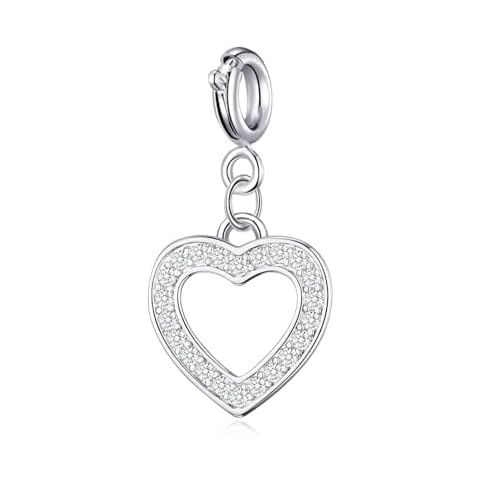 Philip Jones Open Heart Charm with Zircondia Crystals Cover