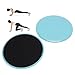 Tihebeyan Exercise Core Sliders, 2pcs Core Sliders for Working Out Compact Gliding Discs for Full Body Workout Fitness Home Exercise Equipment Floor Sliders (Blue)
