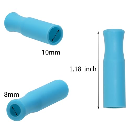 Mini Skater 16Pcs Tapones de Silicona para Pitillos Reutilizables miniatura 3
