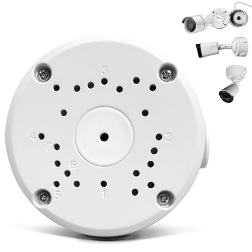 OOSSXX (Kamera-Anschlussdose) wasserdichte Anschlussdose für Überwachungskamera, Montagebox, Universal Abzweigdose für Bullet Überwachungskamera,...