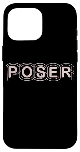 ミニマリストPOSERテキストデザイン。 スマホケース iPhone 16 Pro Max 用