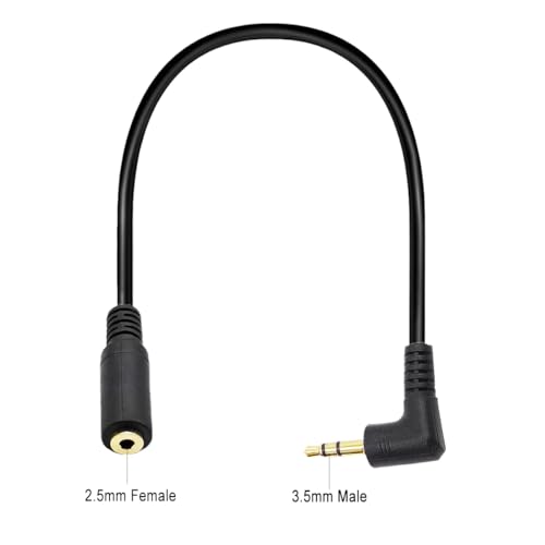 Adaptador de audio con jack 3.5mm ángulo 2-Pack miniatura 4