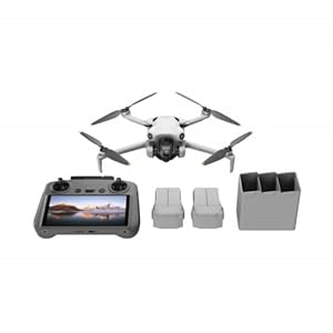 DJI Mini 4 Pro Fly More Combo Plus with DJI RC 2, Drones with Camera for Adults 4K, 3 Intelligent Flight Battery Plus for up to 135 Mins Flight Time, Smart Return to Home, Drone for Beginners