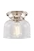 Innovations 623-1F-SN-G72 Large Bell 1 Light 8 inch Flush Mount, Brushed Satin Nickel