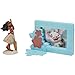 DecoSet® Disney Moana Adventures in Oceania Cake Topper, 2-Piece Cake Decorations with Figurine and Photo Frame Featuring Moana and Pua