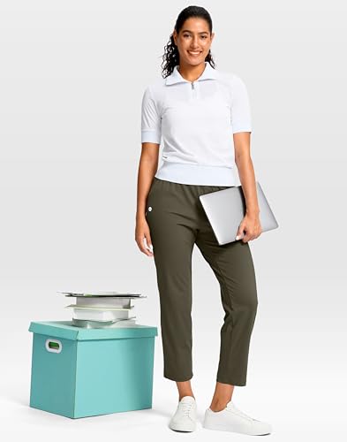 Image of G Gradual Petite Pants for Women 24 inch /26 inch Ankle Pants with 2 Pockets