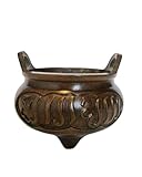 SAXTZDS Zhenyan Bridge Ear Stove Imitation Ming Dynasty Xuande Incense Burner Incense Burner Pure Copper Ornaments