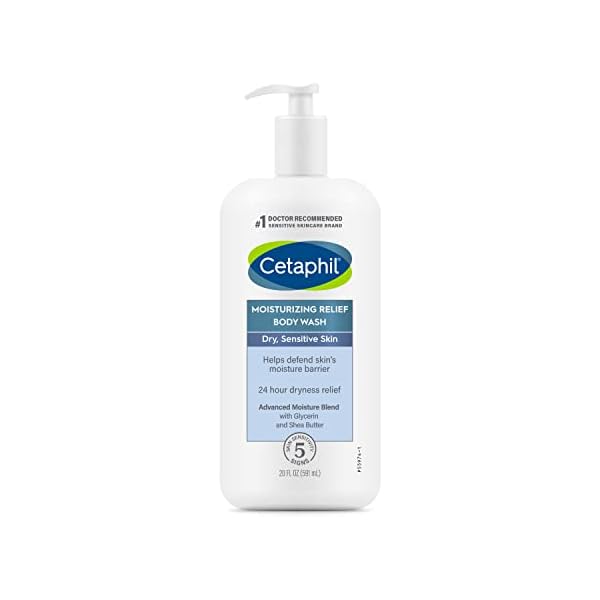 Cetaphil Body Wash, NEW Moisturizing Relief Body Wash for Sensitive Skin, Creamy Rich Formula Gently Cleanses and Gives…