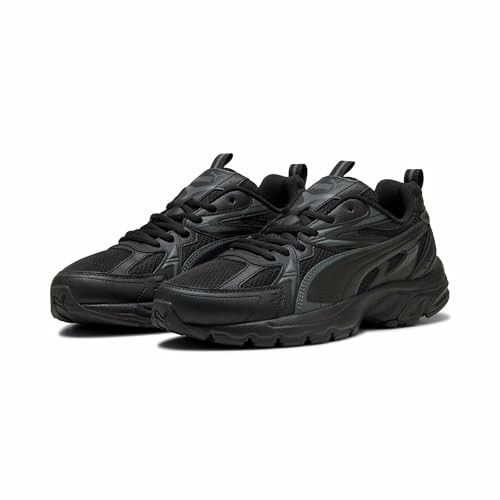 Puma MILENIO TECH Unisex-Sneaker, Schwarz-Shadow-Grau, 7 UK – Ansicht 6
