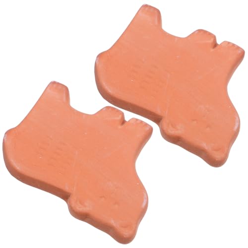 MOLUCKFU 2 Stück Terrakotta Brot Tortilla-wärmer Stein Natürliche Ofenwärme ohne Strom Vielseitiger Tischakzent für Thanksgiving Rustikales Servieren Brotkorb-isolierstein Langlebiger Food