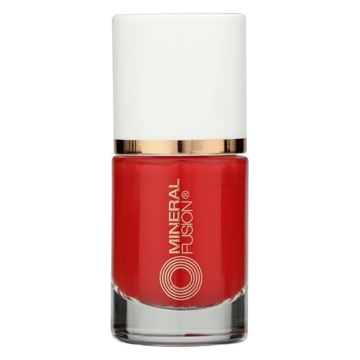 Mineral Fusion Esmalte de unha, vermelho brilhante, Fast 'N Fabulous Fast 'n Fabulous 0,33 ml (pacote com 1)