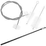 TOVINANNA トランペットクリーニングブラシ 高耐久マウスピース スネークブラシ付き 管楽器用お手入れツール 取り外し簡単 小型多機能 清掃効