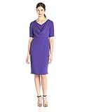 Anne Klein Women's Short-Sleeve Cowl-Neck Sheath Dress