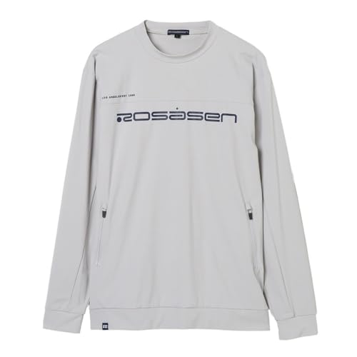 ロサーセン（ROSASEN） ゴルフウェア 超撥水 長袖クルーネックシャツ 044-35212-26SS-011（ライトグレー/Ｌ/Men's）