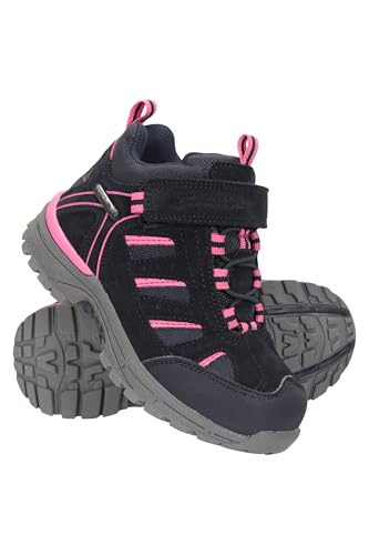 Mountain Warehouse Drift Junior Stiefel für Kinder - Wasserfeste Wanderstiefel, strapazierfähig, atmungsaktiv,mit griffiger Sohle Marineblau Kinder-Schuhgröße 23 EU