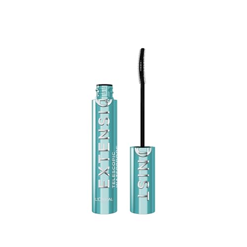 L'Oréal Paris - Máscara de Pestañas Volumen y Longitud - Waterproof - Fórmula Alargadora - Cepillo Modelador - Telescopic Extensionist - 9,9 ml