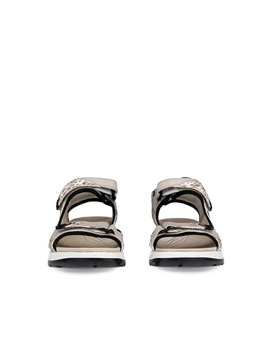 ECCO Women's Yucatan Sport Sandal, Gravel Patchwork, 10-10.52