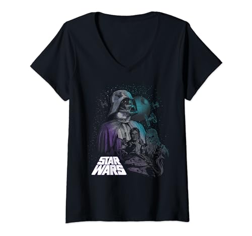 T-shirt col V Star Wars Dark Empire pour femme coupe ajustée