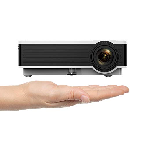 Mini WiFi Projector with 20000 Hours Lamp Life, T50 Multimedia Home Theater Movie Projector,Compatible with Full HD 1129P HDMI,VGA,USB,AV,Laptop,Smartphone