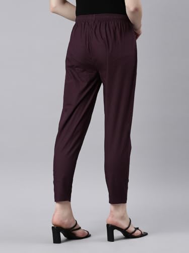 Image of TWIN BIRDS Women Cotton Kurti Pants | Straight Fit Ethnic Daily Trousers