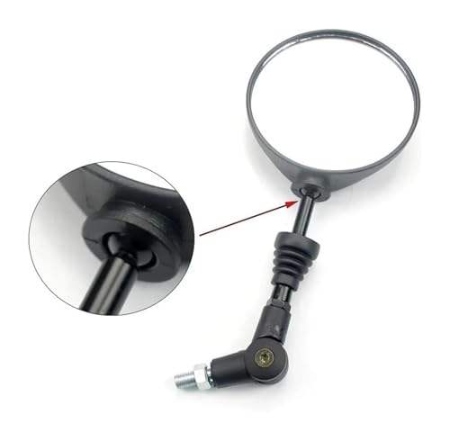 Espejo retrovisor universal de 10mm para rutas urbanas y viajes en moto 6