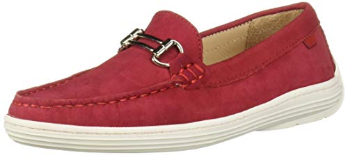 Marc Joseph New York Kids Boys/Girls Leather Double Bit Driver Shoe, Red Nubuck, 2.5 M Us Little #TOP11