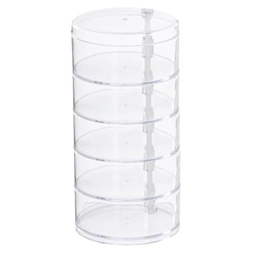 Miniatura 5 de Organizador De Cinturón, 5 Capas Boldista De Correa De Plástico Transparente, Organizador De Cajón Giratorio De 4.5x8.7 Pulgadas Para Cajón De Armario, Corbata, Relojes, Joyas, Maquillaje, Caja.
