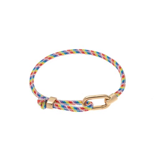 [Xinsheinelry] Adjustable Couple Colorful Rope Modern Design Comfort Fit Lightweight Jewelry Him Her Modern Copper Woven