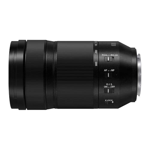 Panasonic Lumix S 70-300mm F4.5-5.6 | Objectif Téléphoto Plein Format S-R70300E (Zoom 300mm, Sport, Macro, Bokeh, Double Stabilisation, Tropicalisé) Noir – Compatible Monture L