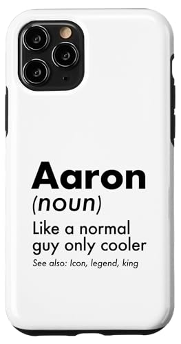 Aaron Like A Normal Guy Only Cooler Legend King �t�@�[�X�g�l�[�� �X�}�z�P�[�X iPhone 11 Pro �p