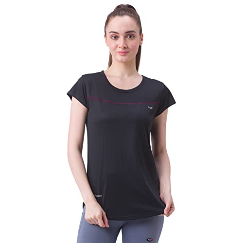Image of berge' Ladies Polyester Dry Fit Western Shirts & Tshirts for Women, Quick Drying & Breathable Fabric, Gym Wear Tees & Workout Tops