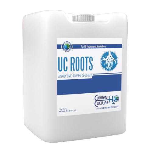UC Roots - Non Toxic Plant-Safe Descaler for Hydroponic Systems | Reduces Mineral Buildup | Increases ORP - 5 Gallon Size