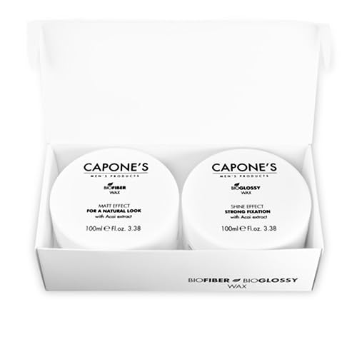 Set Capone'S Cera Bio-Glossy y Bio-Fiber 100 ml c/u miniatura 3