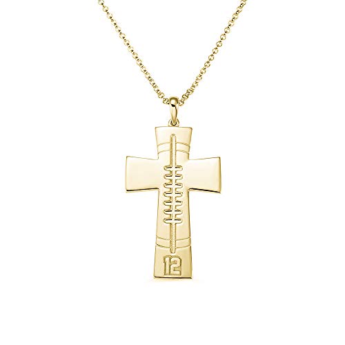 Suxerlry Personalized Football Cross 