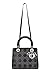 Dior, Pre-Loved Black Studded Leather Lady Dior Medium, Black