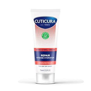 CUTICURA Repair Hand & Nail Cream 75ml, Intense Hydration, Softening, Protect Damaged Skin, Stronger Nails