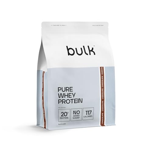 Bulk Pure Whey Protein Powder, 450 g (0.99 lb), Chocolate | 20g Protein per Scoop | Muscle Growth & Recovery | Whey Concentrate | Vegetarian