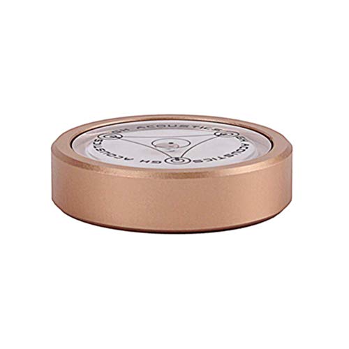DollaTek Alloy LP Disc Stabilizer Turntable Balanced Bubble Spirit Level for Phonograp Vinyl Record Vibration Accessories - Gold - Image 3